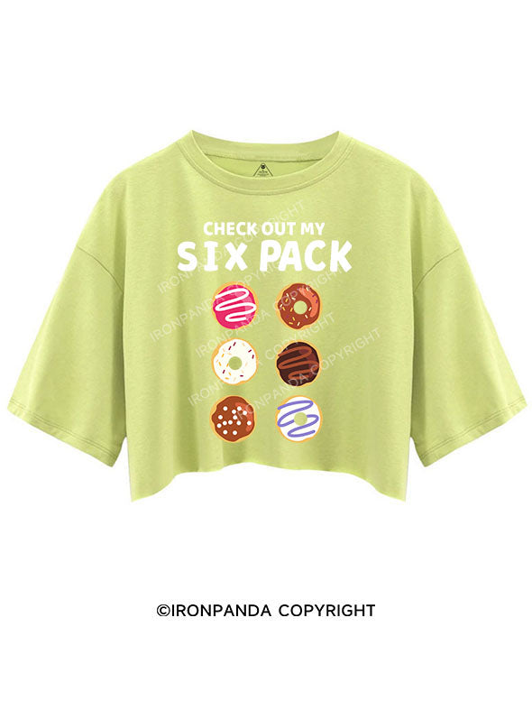 CHECK OUT MY SIX PACK Crop Tops