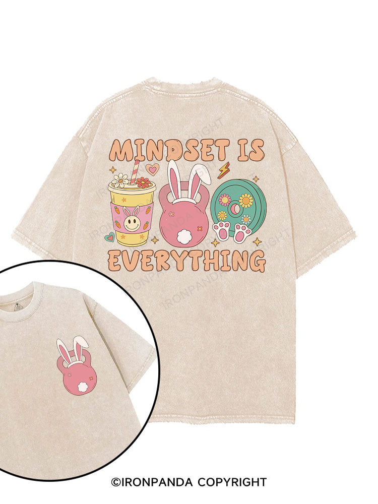 MINDSET IS EVERYTHING printed Gym Shirt