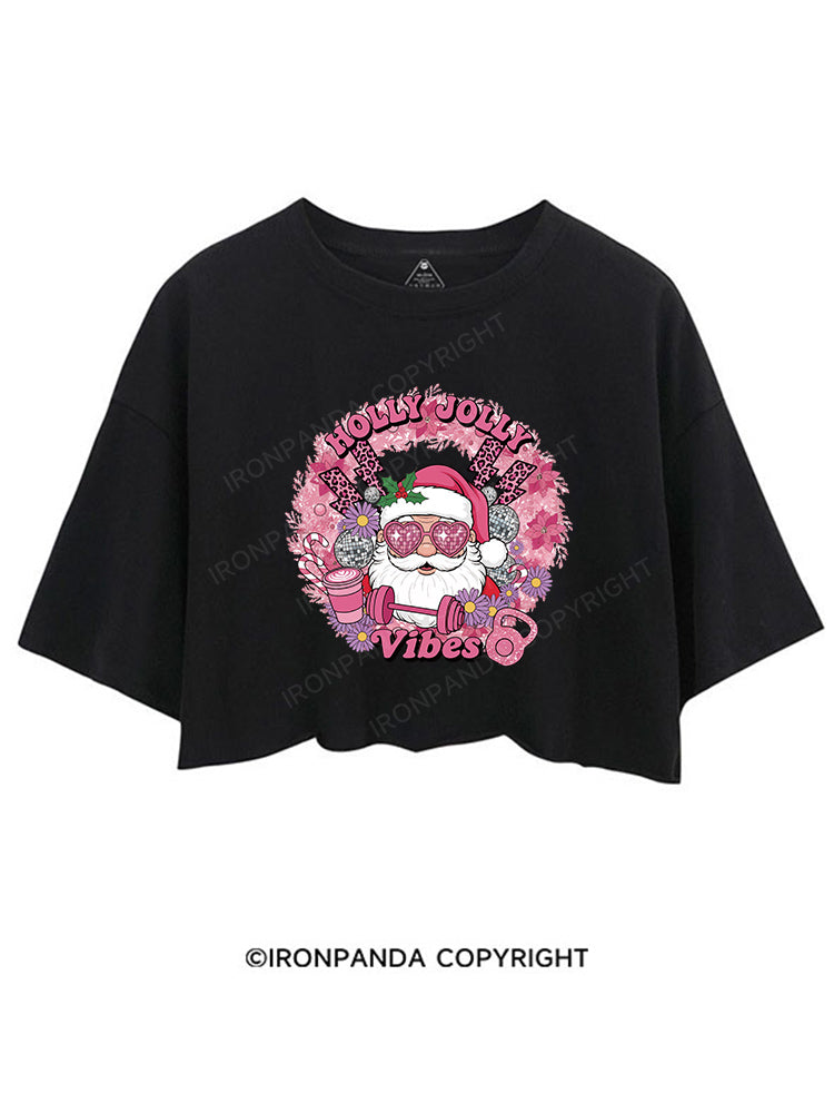 HOLLY JOLLY Vibes  CROP TOPS