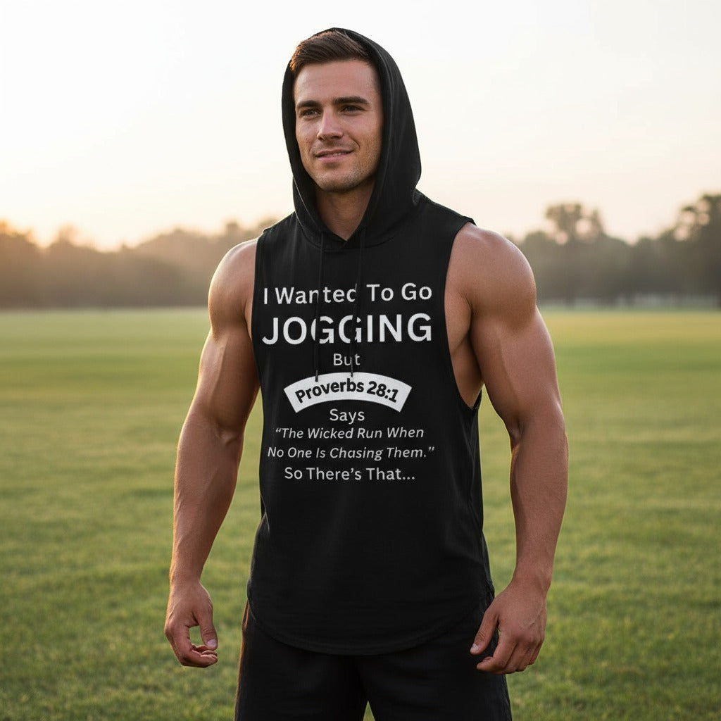 I Wanted To Go Jogging Hooded Tank