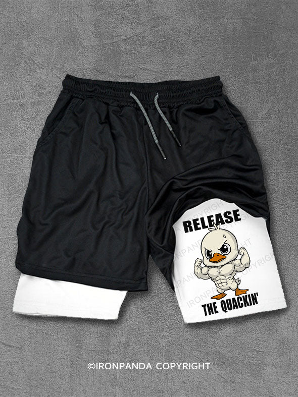 release the quackin' Performance Training Shorts