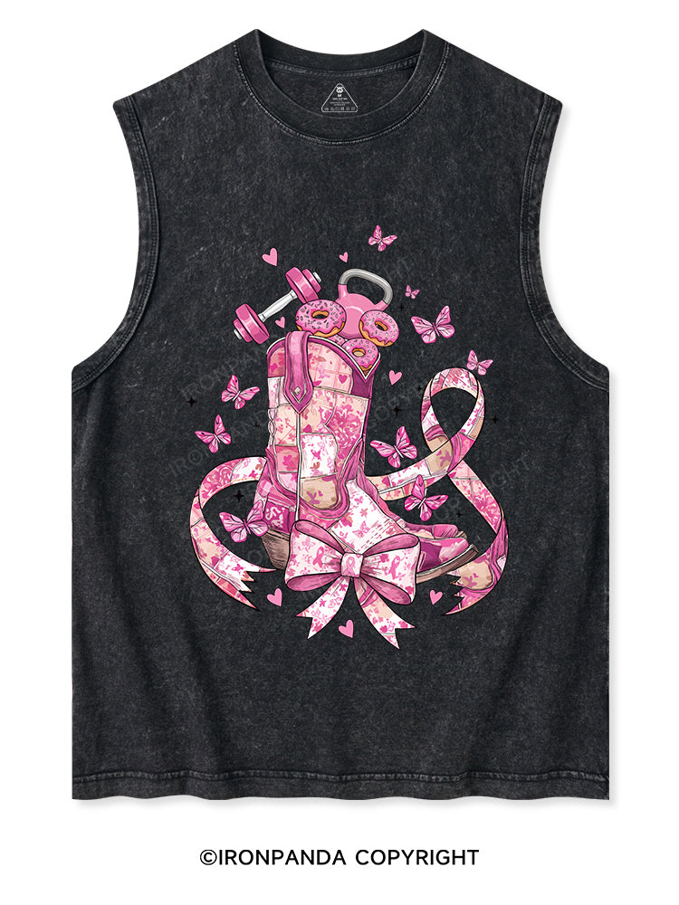 Pink Power Ride  Washed Tank
