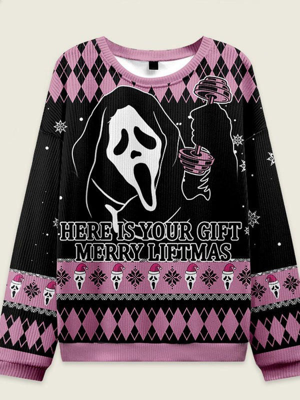 IRONPANDA Here is Your Liftmas Gift Fitness Theme Ugly Sweater