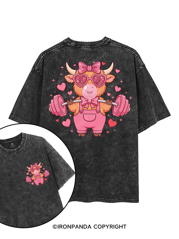 Iron Moo printed Gym Shirt