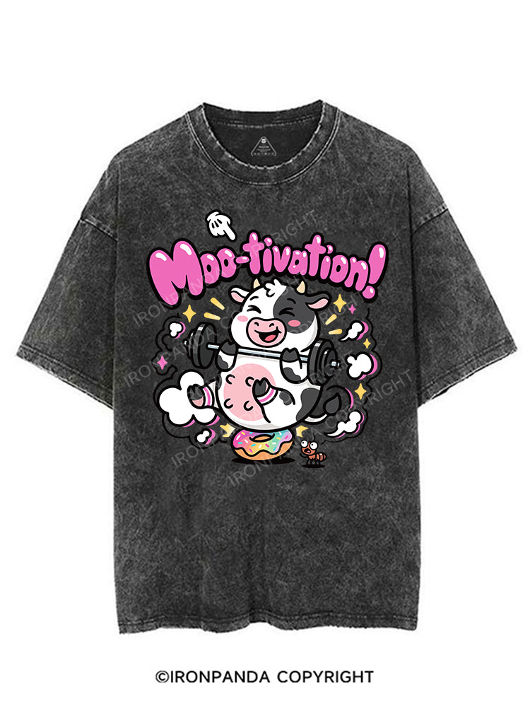 Moo-tivation VINTAGE GYM SHIRT