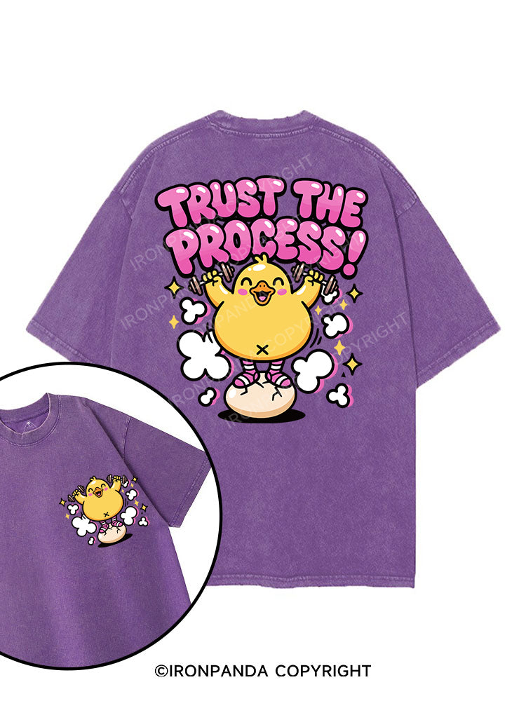 TRUST THE PROCESS printed Gym Shirt