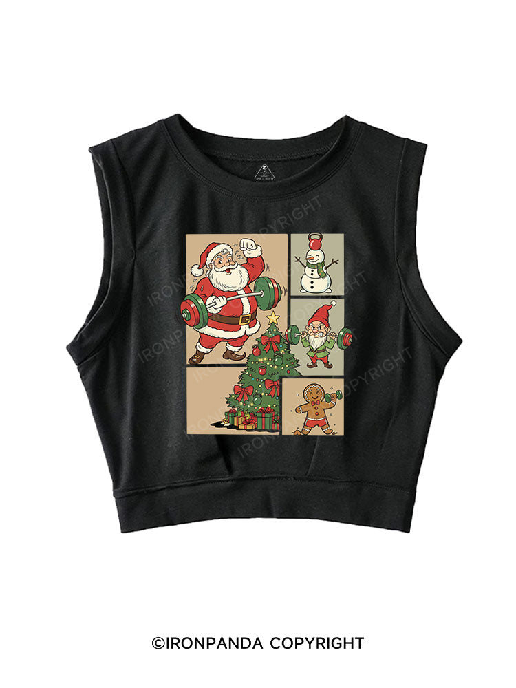 Holiday Fitness Club SLEEVELESS CROP TOPS