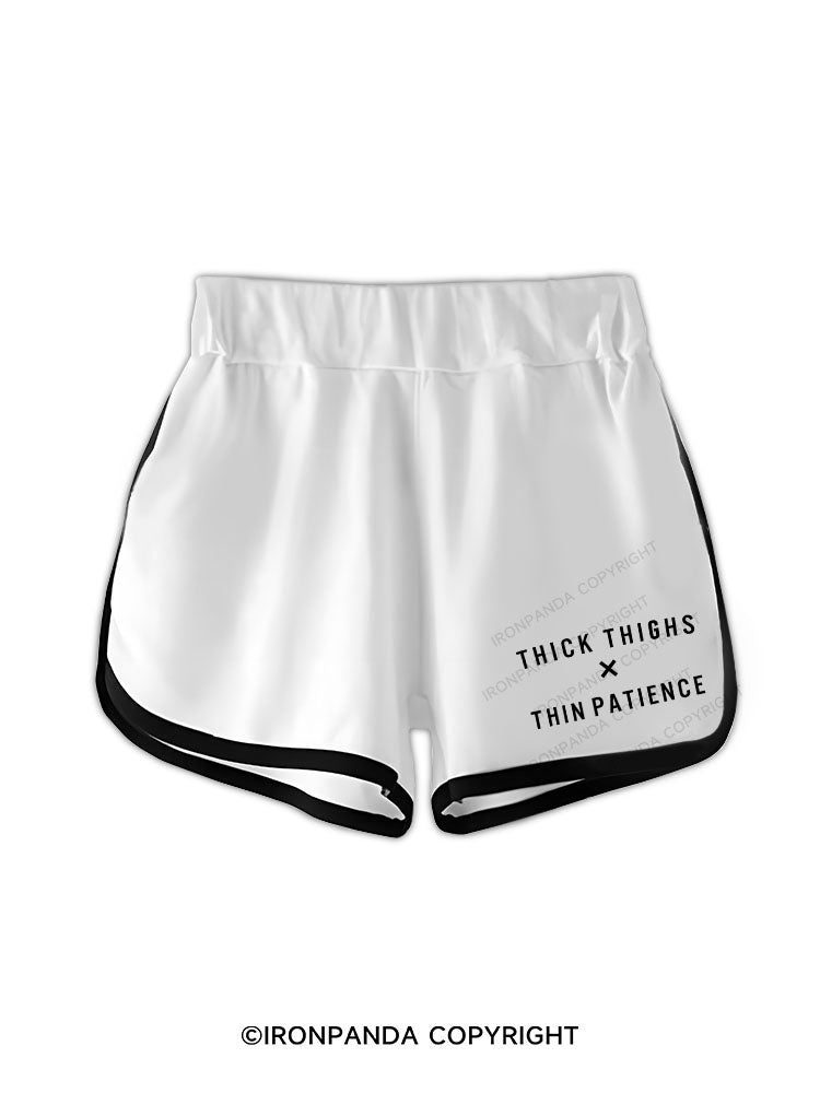 thick thighs thin patience Workout Shorts