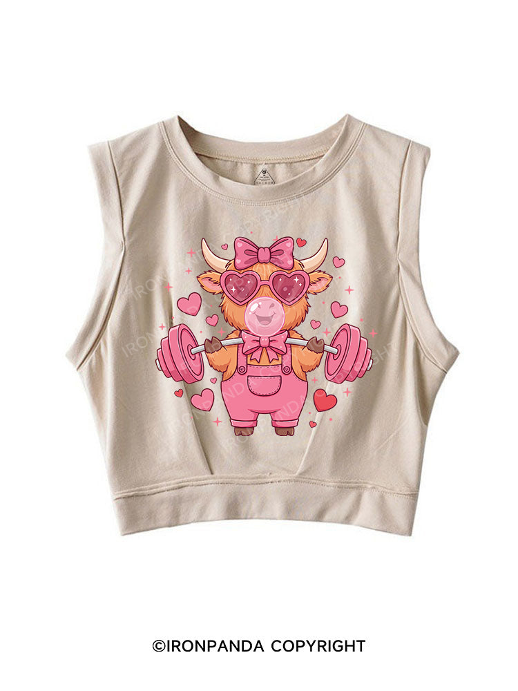 Iron Moo SLEEVELESS CROP TOPS