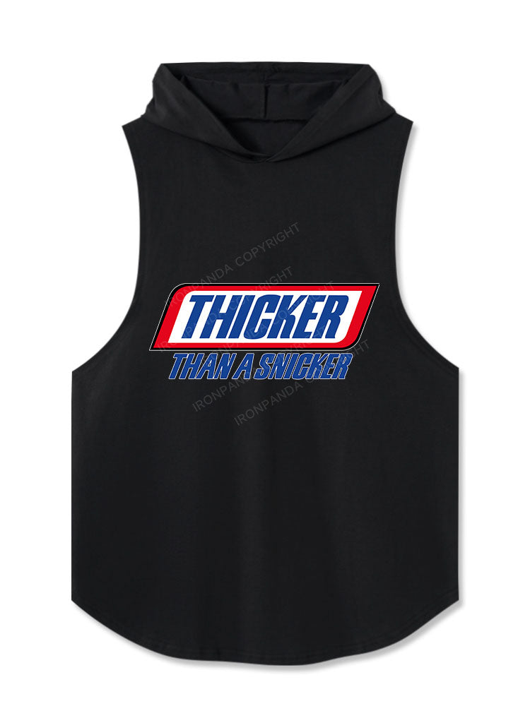 thicker than a snicker Hooded Tank
