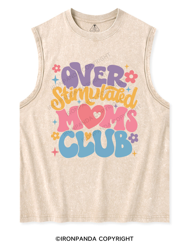 OVER STIMULATED MOMS CLUB Washed Tank