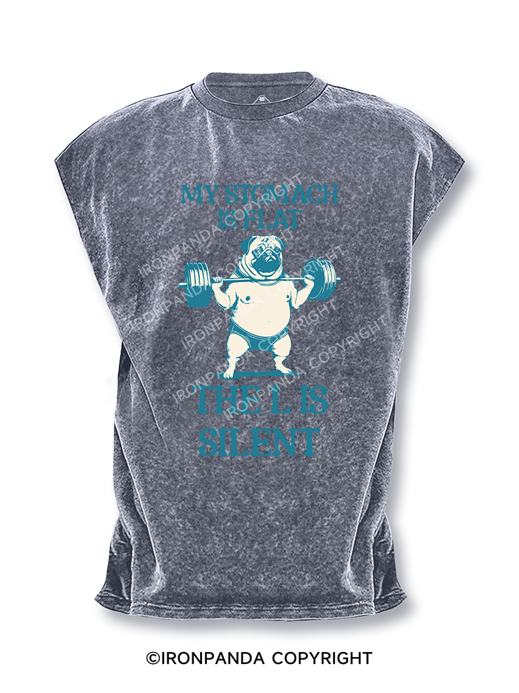 My Stomach is Flat the L is Silent Cut Off Tank