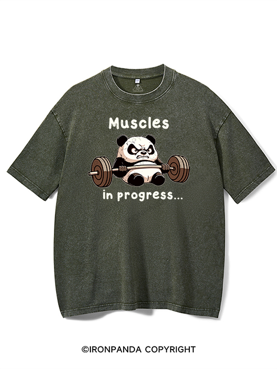 muscles in progress Washed Gym Shirt