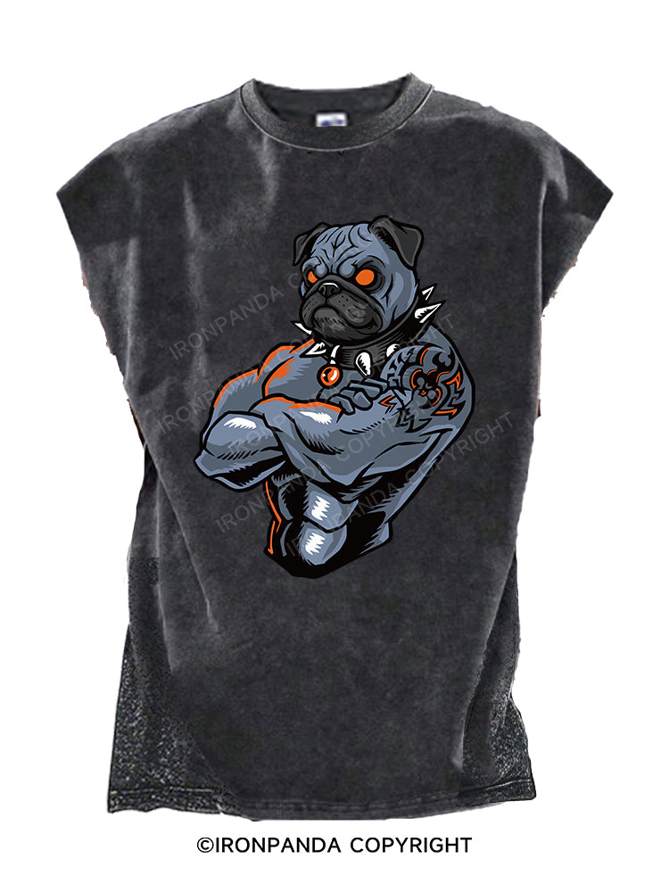 Muscle Pug Cut Off Tank