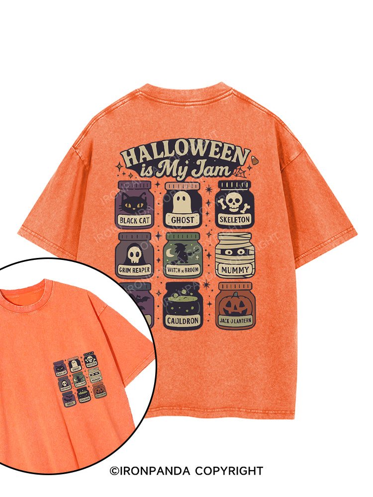 HALLOWEEN IS MY JAM printed Gym Shirt