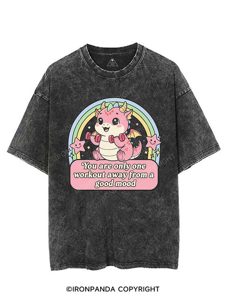 You are only one workout away from a good mood VINTAGE GYM SHIRT