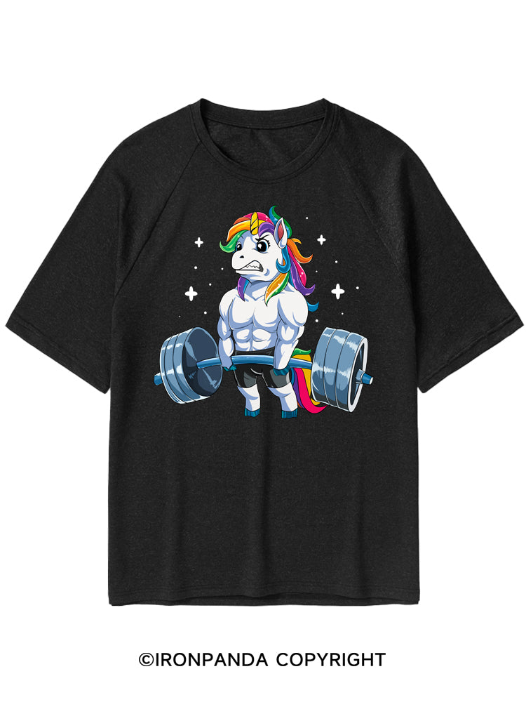 Weightlifting Unicorn Quick-Dry Training T-Shirt
