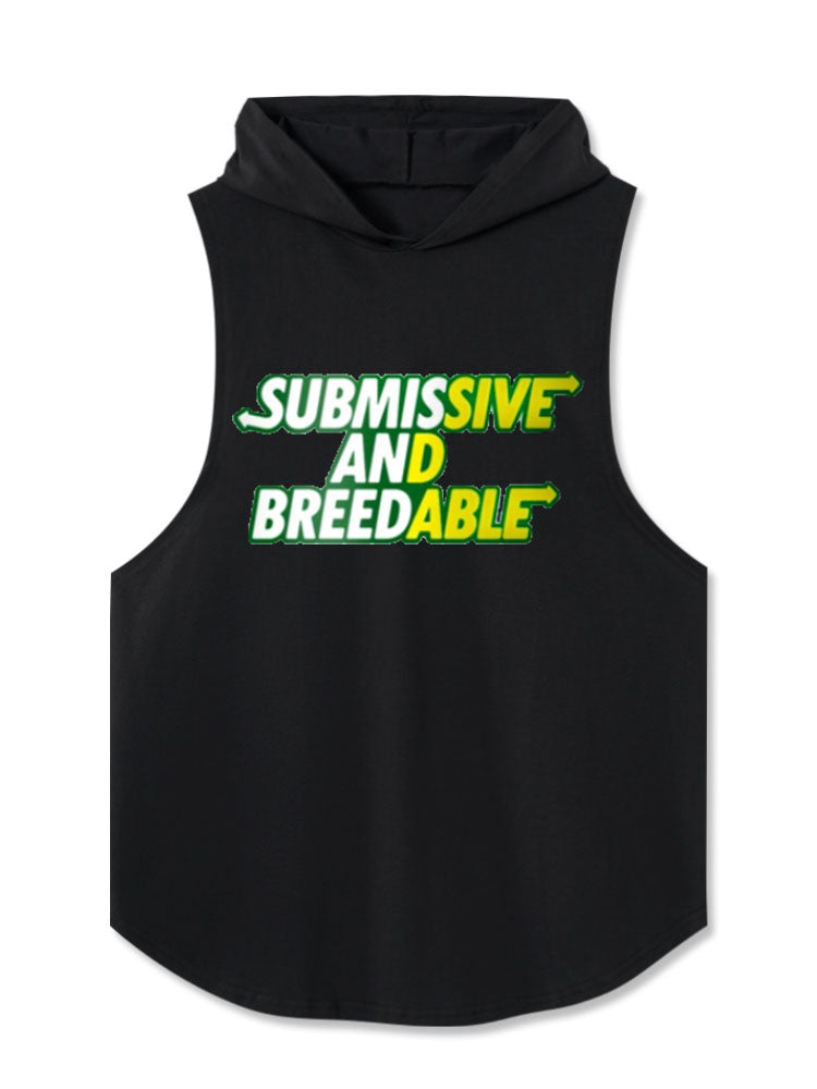 submissive and breedable Washed Hooded Tank