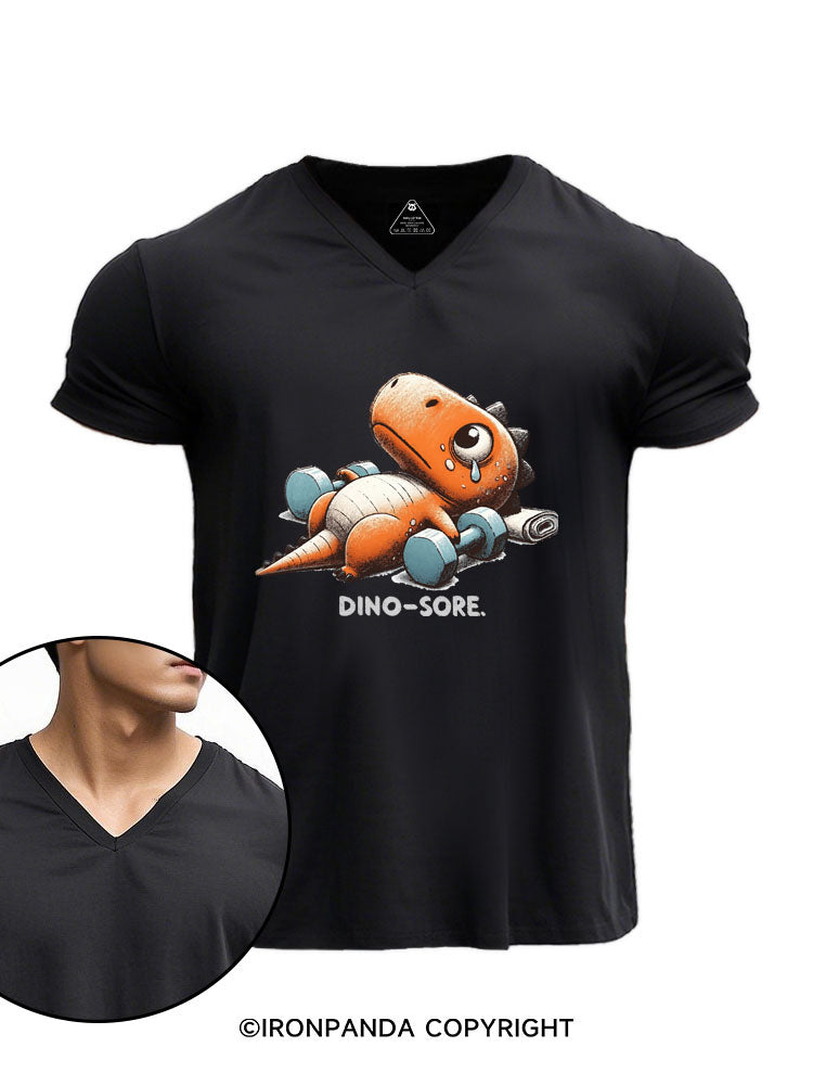 Dino-Sore V-neck Gym Shirt