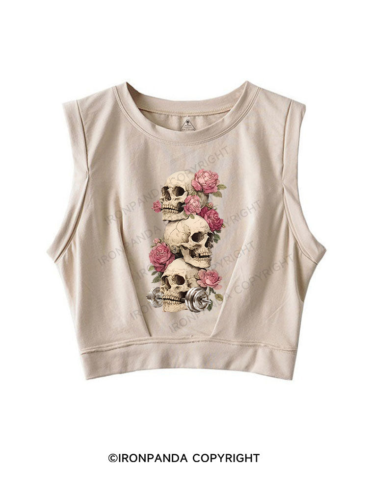 Deathly Bloom SLEEVELESS CROP TOPS