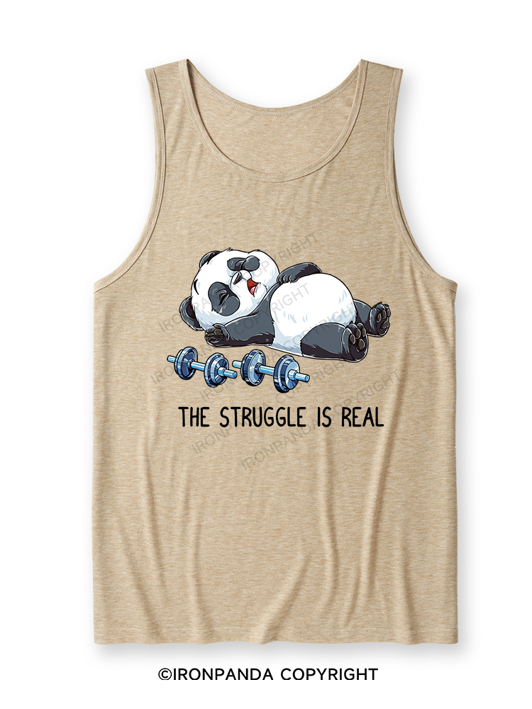 THE STRUGGLE IS REAL Ultra Soft Heather Tank