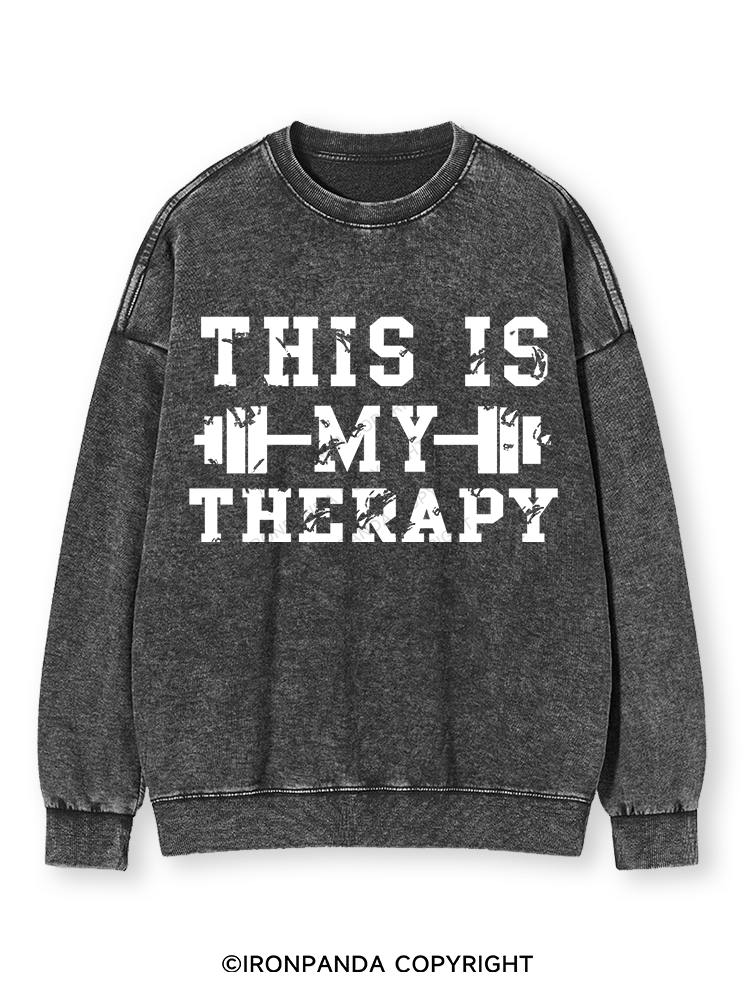 THIS IS MY THERAPY Washed Sweatshirt