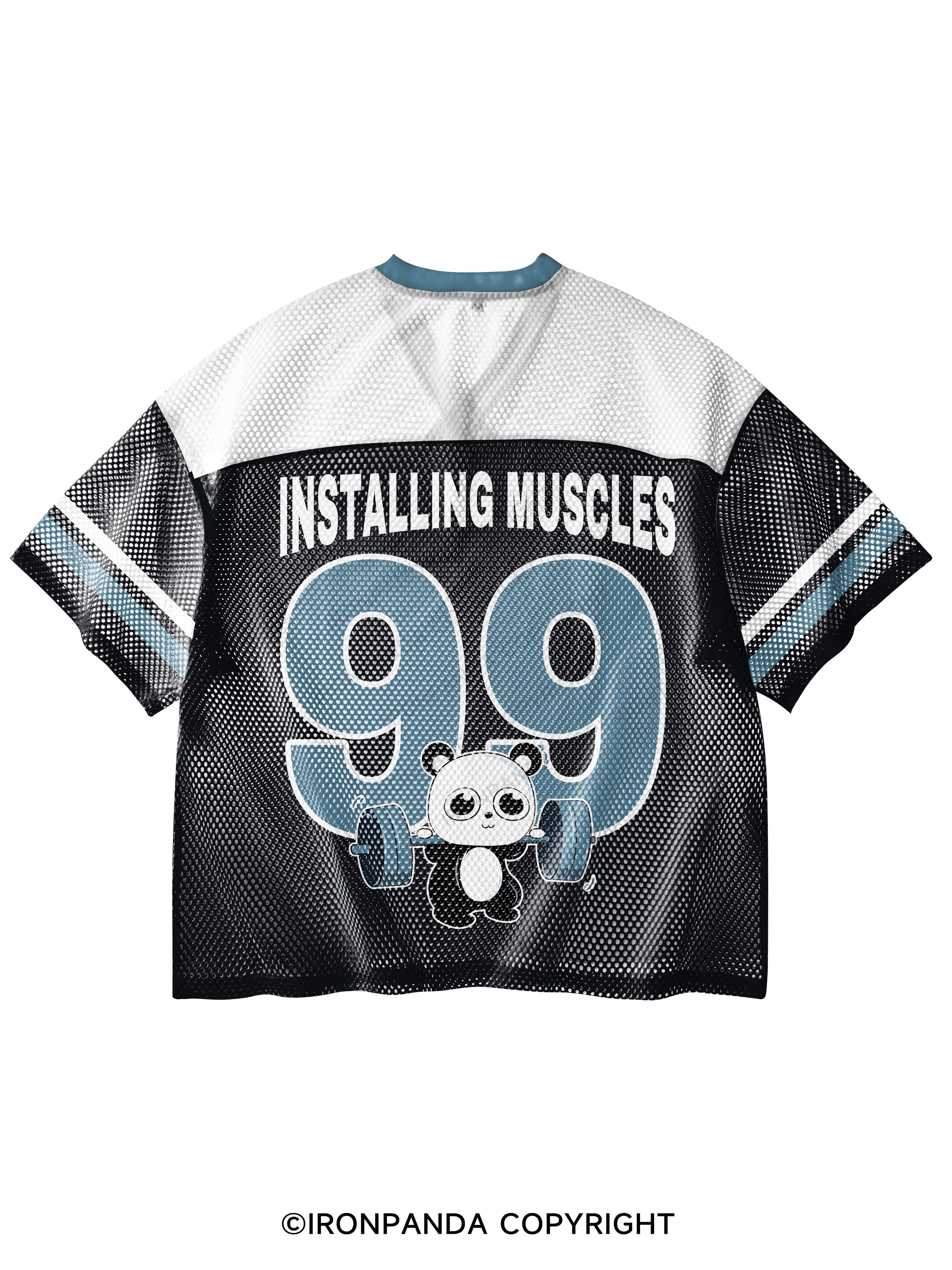BENCH PANDA V-Neck Open Hole Mesh Top