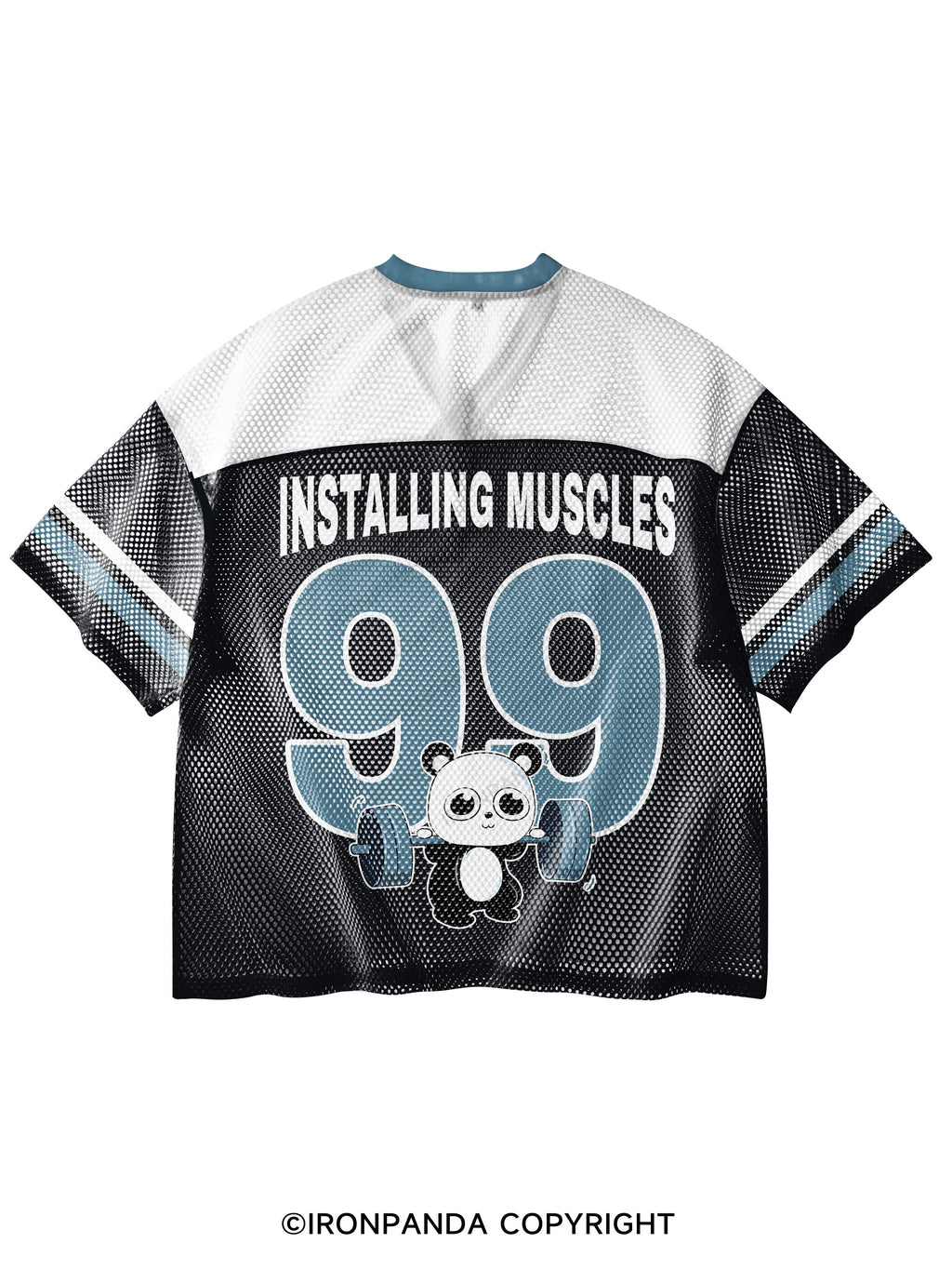 BENCH PANDA V-Neck Open Hole Mesh Top