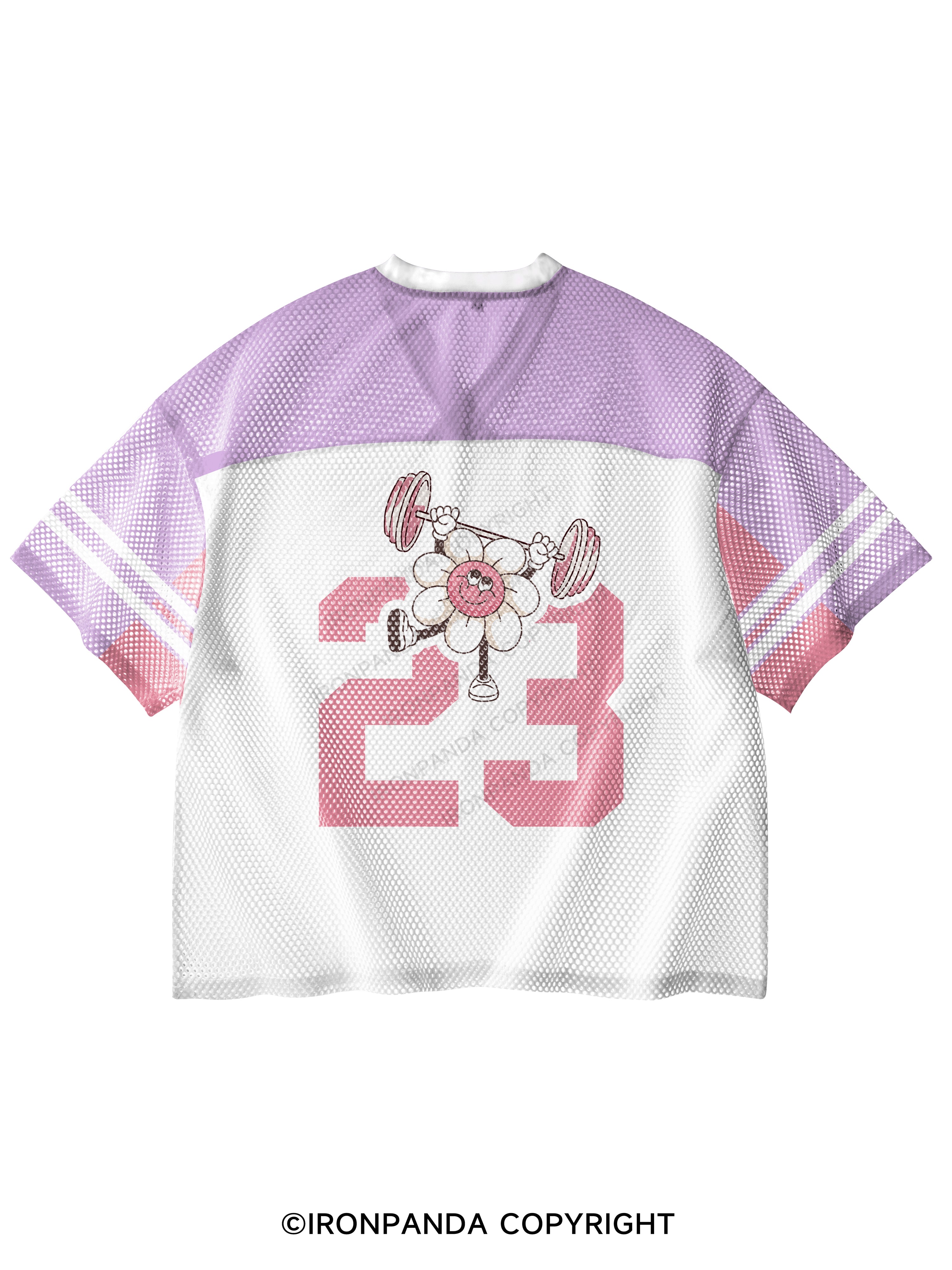 It's my happy hour, please don't disturb V-Neck Open Hole Mesh Top