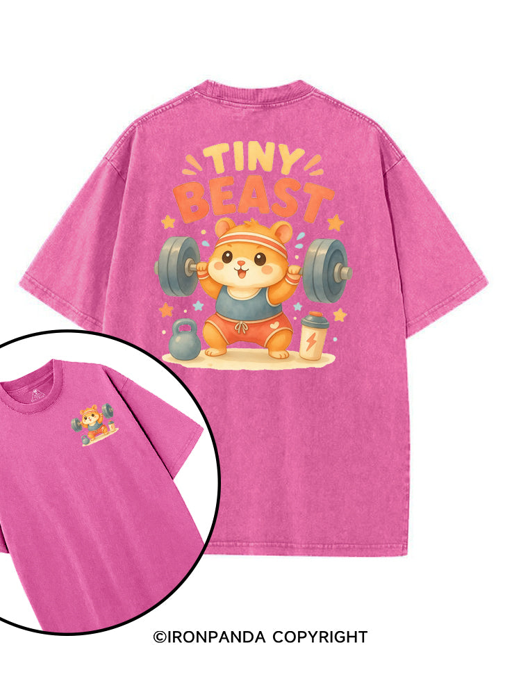 TINY BEAST HAMSTER printed Gym Shirt