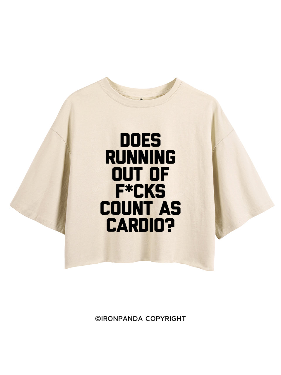 DOES RUNNING OUT OF FUCKS COUNT AS CARDIO?  CROP TOPS