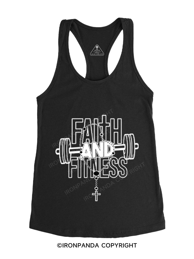 FAITH AND FITNESS Gym Racerback Tank