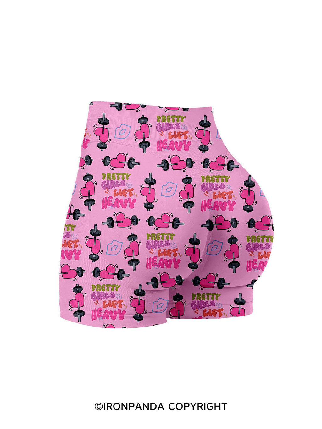 pretty girls lift heavy Printed Yoga Shorts