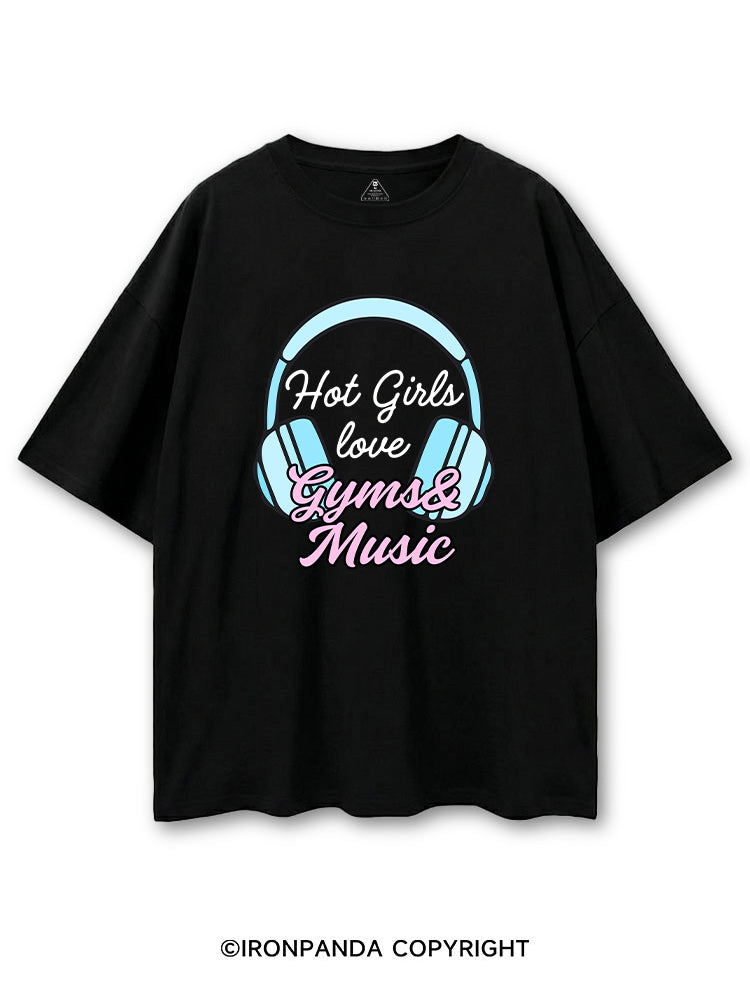 HOT GIRLS LOVE GYMS & MUSIC COTTON PUMP COVER