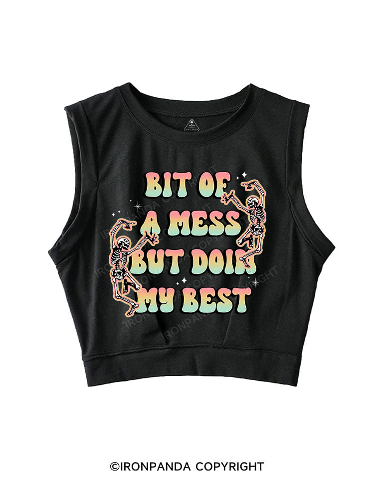 BIT OF A MESS BUT DOIN MY BEST SLEEVELESS CROP TOPS