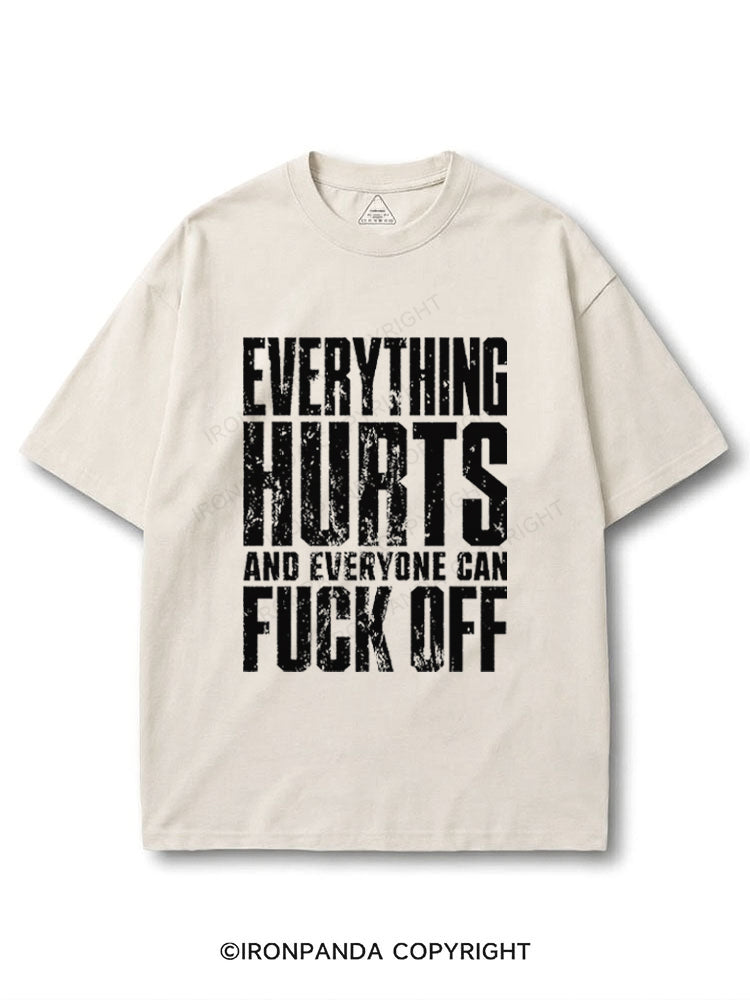 EVERTHING HURTS AND EVERYONE CAN FUCK OFF COTTON PUMP COVER
