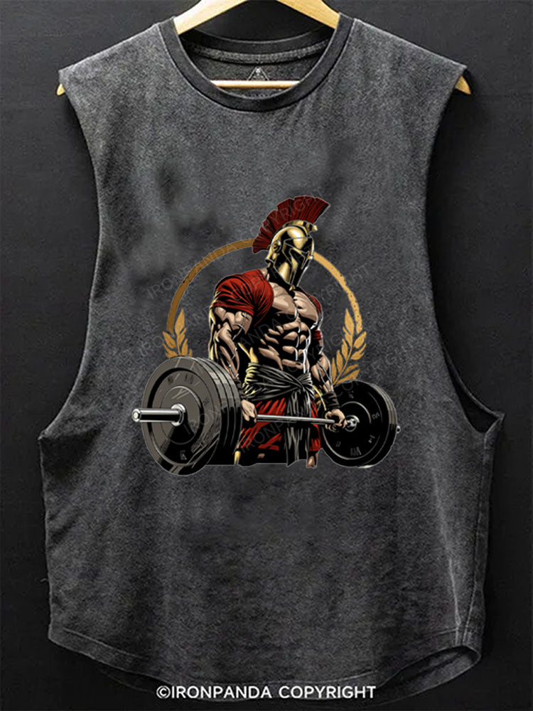 spartan at gym Scoop Bottom Cotton Tank