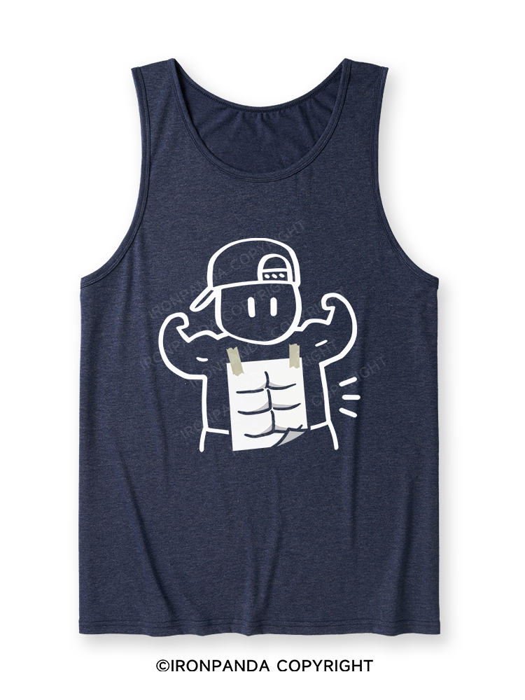 Look at my abs! Ultra Soft Heather Tank