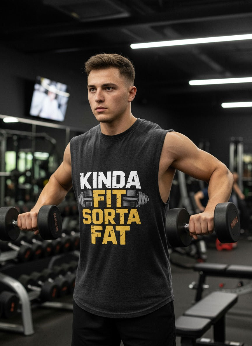 KINDA FIT SORTA FAT Cut Off Tank