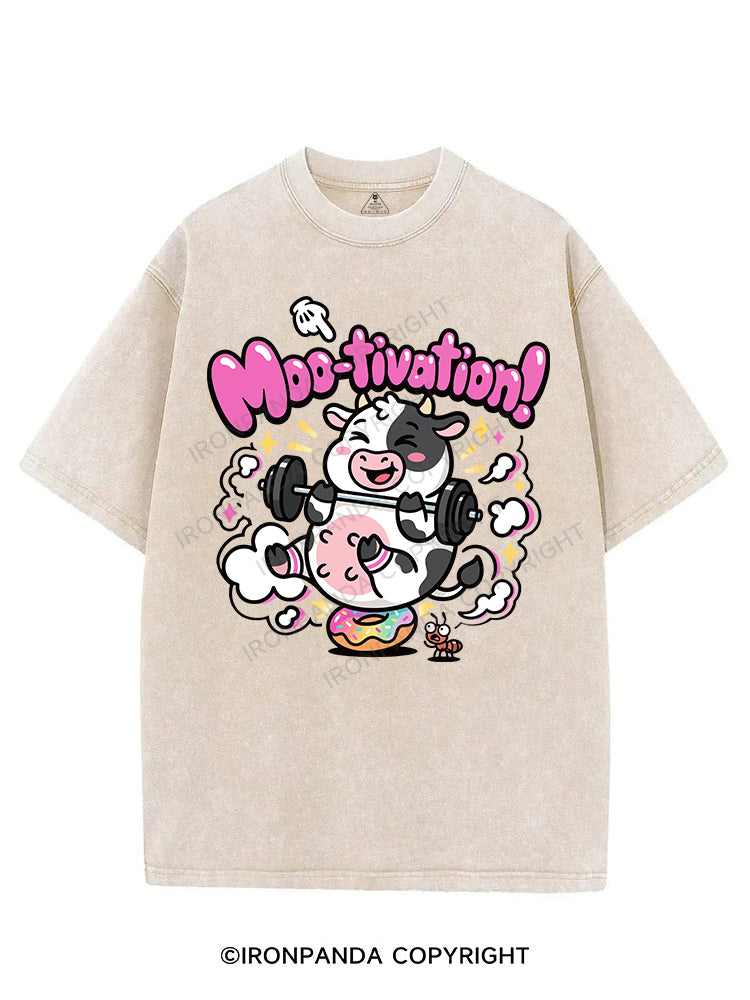 Moo-tivation VINTAGE GYM SHIRT