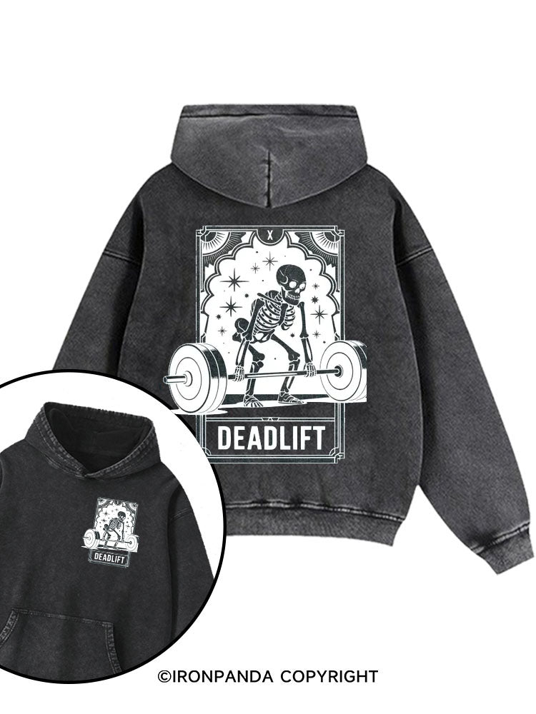 Funny Lifting Washed Gym Hoodie