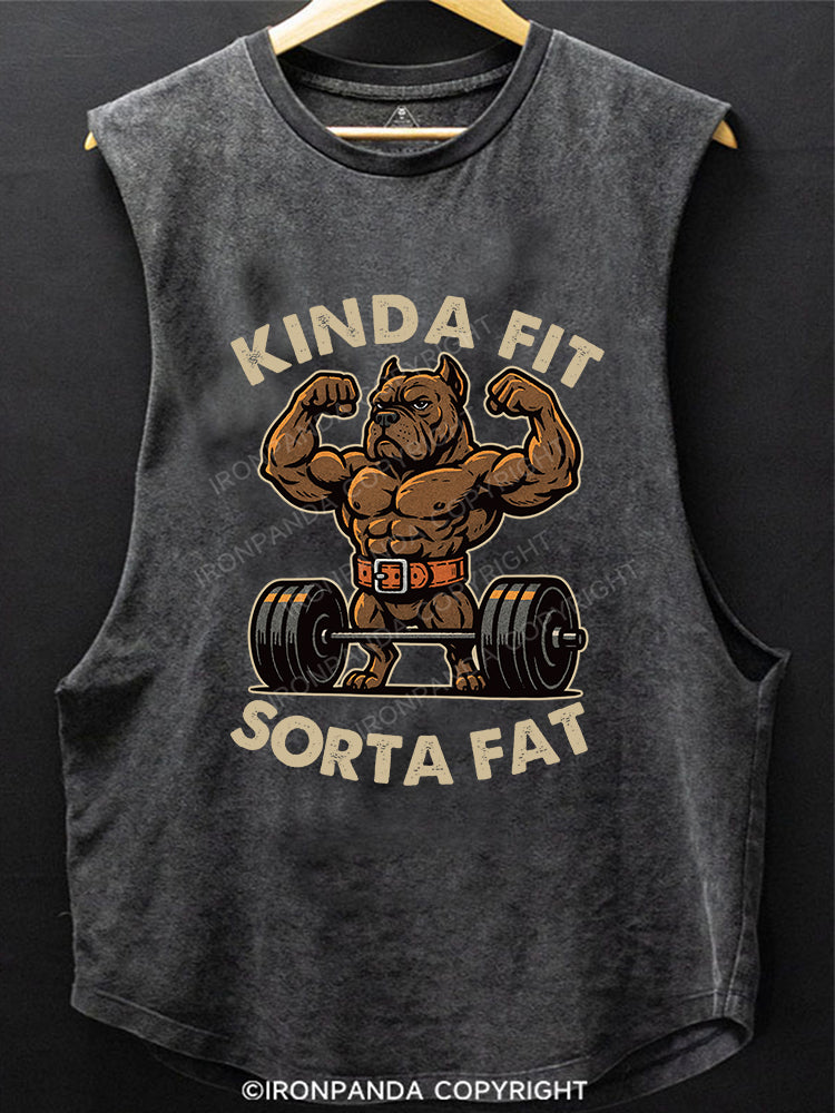 KINDA FIT SORTA FAT Scoop Bottom Cotton Tank