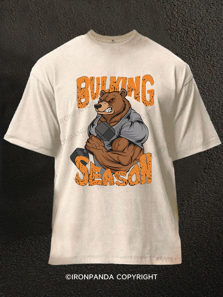 Bulking Season Washed Gym Shirt