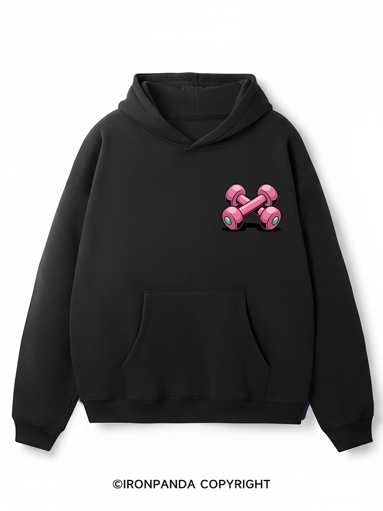 I'M JUST HERE BECAUSE I LIKE TO EAT Premium Fleece Gym Hoodie