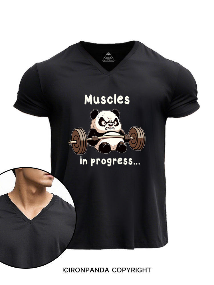 Muscle in Progress V-neck Gym Shirt