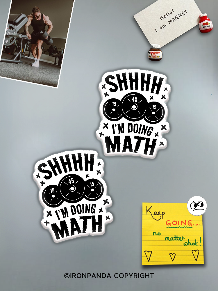 IronPanda SHHHH I'm Doing Math Fridge Magnet