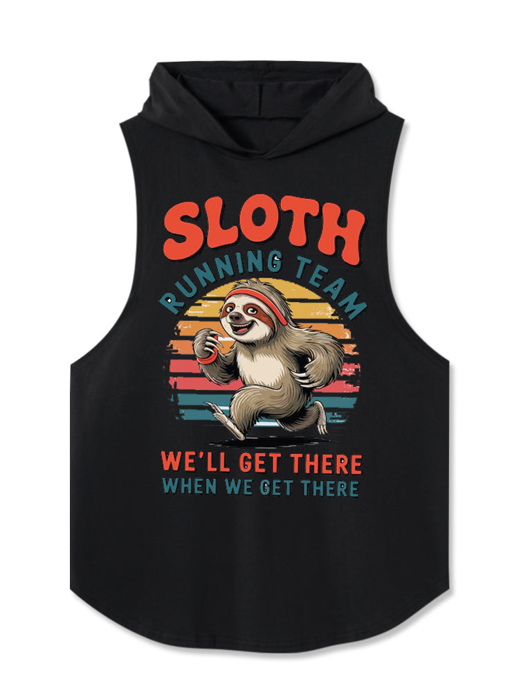 Sloth Fitness Hooded Tank