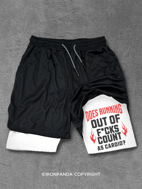 does running out fck count as cardio Performance Training Shorts