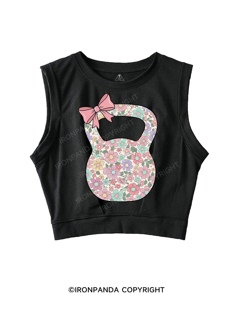 Flowers & Kettlebells SLEEVELESS CROP TOPS