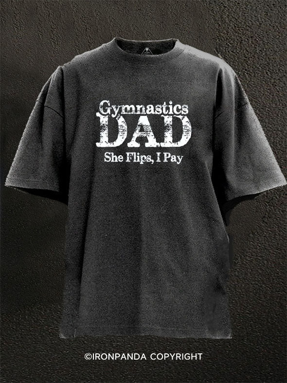 Gymnastics Dad Washed Gym Shirt